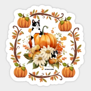 Fall Felines Sticker